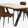 SANDBYSANDBY L210 table chêne naturel + 4 PEBRINGE chaises brun/n.