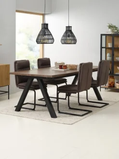SANDBYTable SANDBY 100x210 chêne foncé