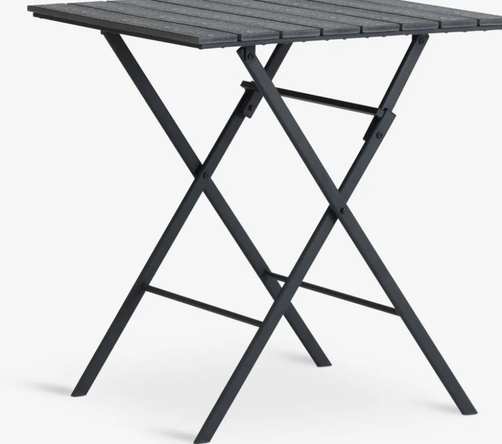 SANDVIKA + GUDHJEMSANDVIKA L65 table + 2 GUDHJEM chaises noir
