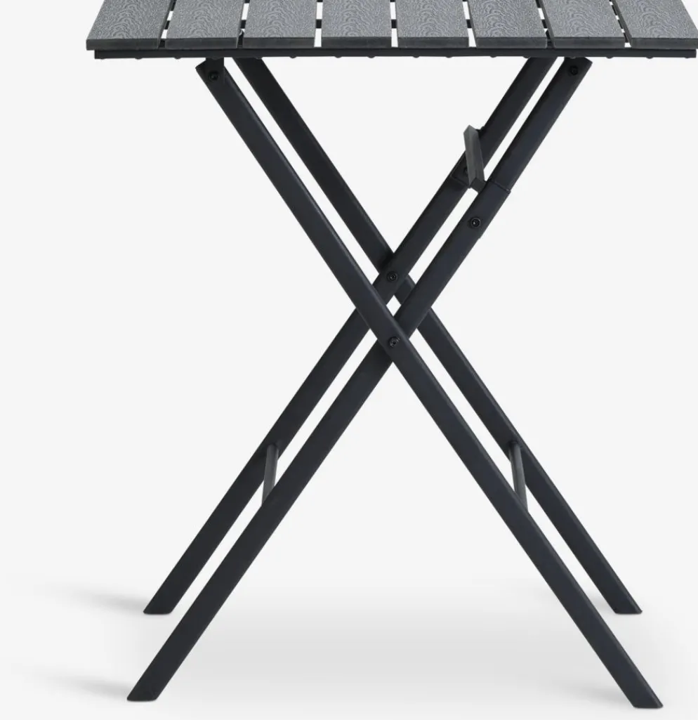 SANDVIKA + GUDHJEMSANDVIKA L65 table + 2 GUDHJEM chaises noir