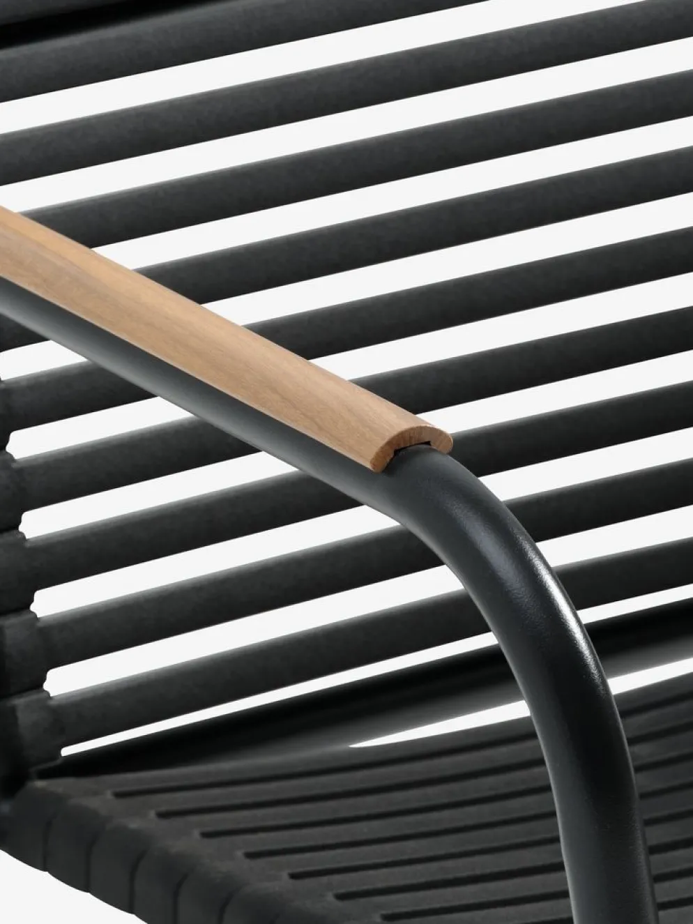 SANDVIKA + NABESANDVIKA L65 table + 2 NABE chaises noir