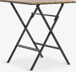 SANDVIKA + NABESANDVIKA L65 table naturel + 2 NABE chaises noir