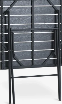 SANDVIKA + TAGMARKSANDVIKA L65 table + 2 TAGMARK chaises noir