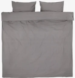 SANNEGoldParure de lit SANNE coton lavé 240x220 gris