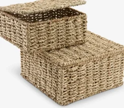 SENNANBoîte de rangement SENNAN a/couvercle herbier marin 2 pcs.