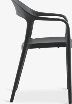 SIRDAL + NANNESTADSIRDAL L91 table eucalyptus + 4 NANNESTAD chaises gris foncé