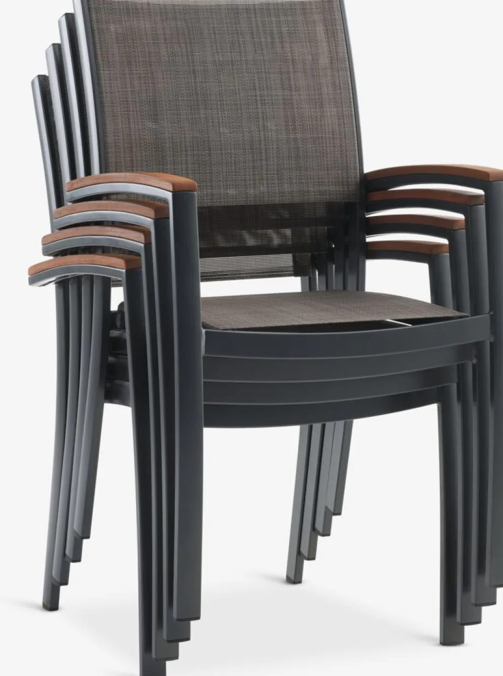 SIRDAL + SIRDALSIRDAL L91 table bois dur + 4 SIRDAL chaises gris