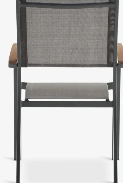SIRDAL + SIRDALSIRDAL L149 table eucalyptus + 4 SIRDAL chaises gris