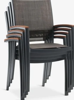 SIRDAL + SIRDALSIRDAL L149 table eucalyptus + 4 SIRDAL chaises gris