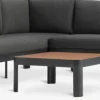 SIRDALEnsemble lounge SIRDAL 5 personnes gris foncé