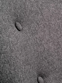 SKALBORGFauteuil/repose-pieds SKALBORG tissu gris foncé/chêne