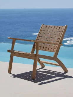 SKARAFauteuil lounge d'extérieur SKARA bois d'acacia massif