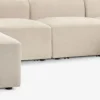 SKEJBYCanapé modulable SKEJBY 5pers. méridenne/extrémité beige
