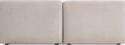 SKEJBYCanapé modulable SKEJBY 2 personnes tissu beige