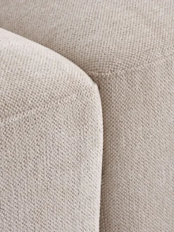 SKEJBYCanapé modulable SKEJBY 3 personnes a/pouf tissu beige