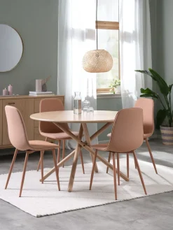 SKIBETTable SKIBET Ø120 chêne clair