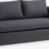 SKILLEBEKKCanapé convertible SKILLEBEKK tissu gris foncé