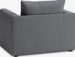 SKILLEBEKKFauteuil convertible SKILLEBEKK tissu gris foncé