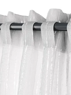 SKORPARideau SKORPA 1x140x300 rayure blanc