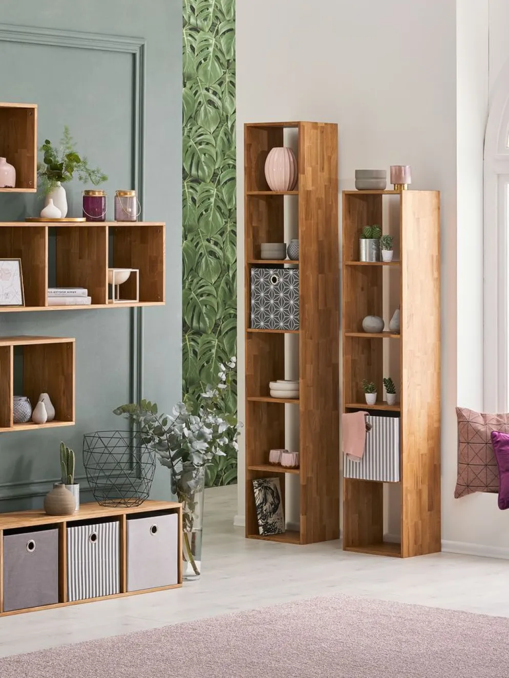 SKYUMÉtagère SKYUM 6 tablettes chêne naturel