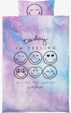 SMILEYParure de lit SMILEY SGL 140x200 violet