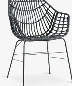 SONNERUP + ILDERHUSESONNERUP L215 table gis + 4 ILDERHUSE chaises noir