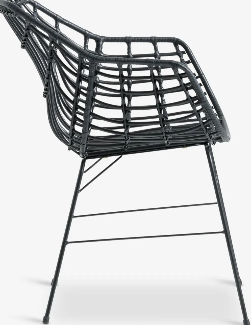 SONNERUP + ILDERHUSESONNERUP L215 table gis + 4 ILDERHUSE chaises noir
