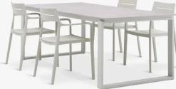 SONNERUP + INGSTRUPSONNERUP L215 table + 4 INGSTRUP chaises beige