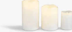 SORENBougie pilier LED SOREN Ø8xH13cm blanc