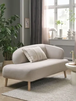 STADILCanapé STADIL ouvert gauche ovale tissu beige/coloris ch.
