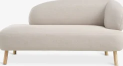 STADILCanapé STADIL ouvert gauche ovale tissu beige/coloris ch.