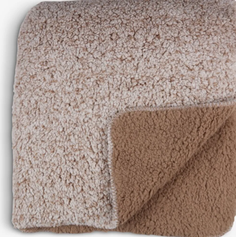 STORFRYTLEPlaid polaire STORFRYTLE 200x220 sable foncé