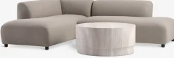 STORLIEN + STORHOGNALounge set STORLIEN aspect travertin + STORHOGNA 4pers taupe