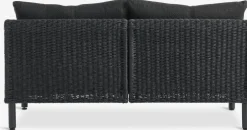 STORLIEN + VOSSEnsemble lounge STORLIEN travertin + VOSS 2 personnes noir