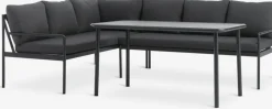 STROEMSTADEnsemble lounge STROEMSTAD 6 personnes noir