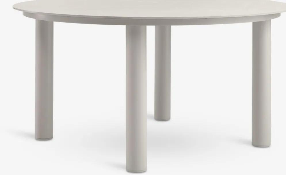 SURNADAL + MIDDAGSBERGETSURNADAL Ø150 table beige + 4 MIDDAGSBERGET chaises