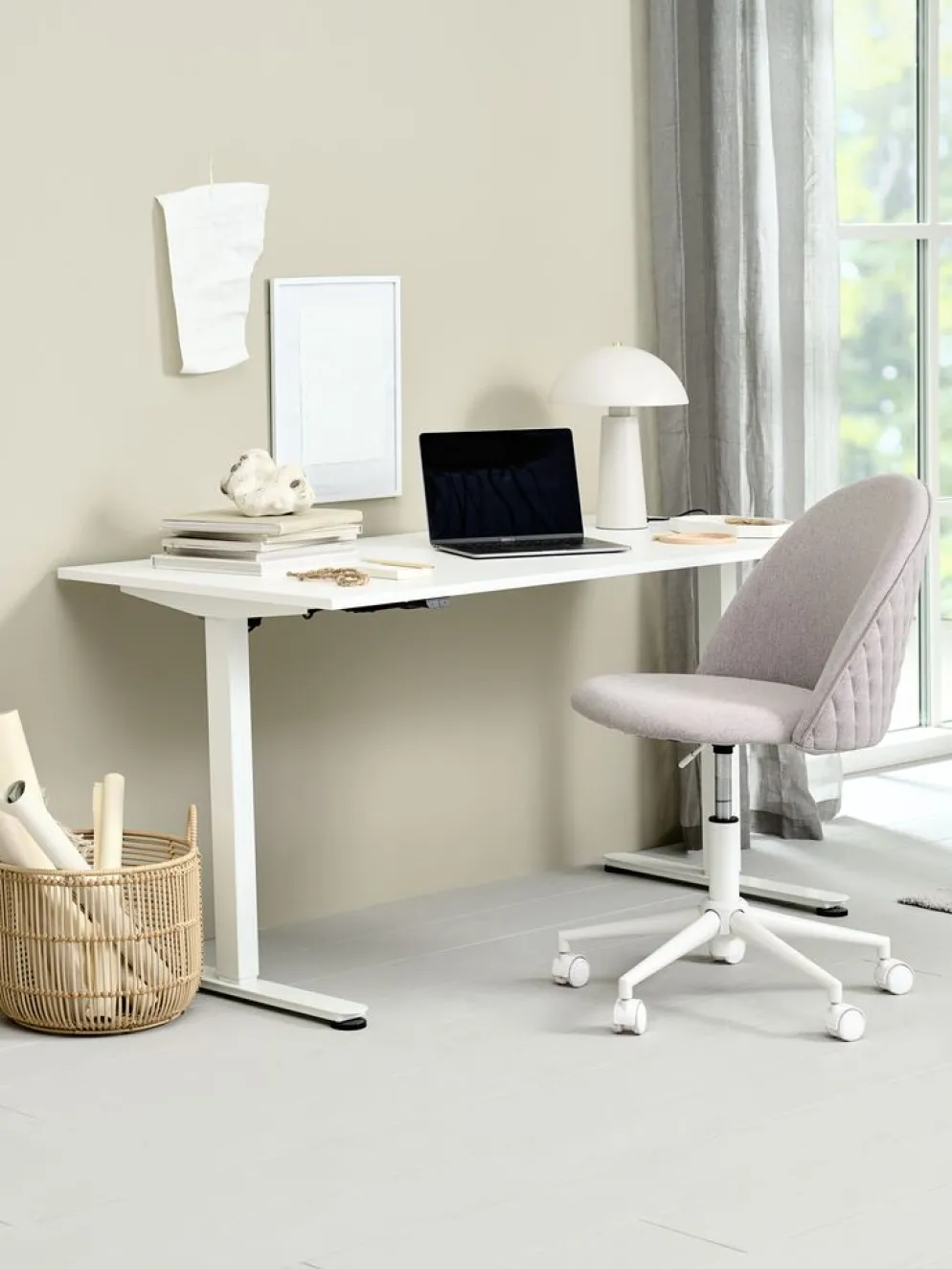 SVANEKEBureau à hauteur réglable SVANEKE 80x160 blanc