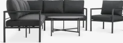 TAERNABYEnsemble lounge TAERNABY 7 personnes noir