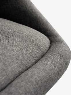 TAULOVChaise de bar TAULOV tissu gris/noir