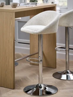 TAULOVChaise de bar TAULOV beige/chrome