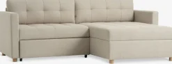 TEGLHUSECanapé convertible méridienne TEGLHUSE tissu beige