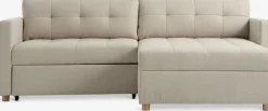 TEGLHUSECanapé convertible méridienne TEGLHUSE tissu beige