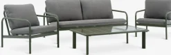 TEGLUMEnsemble lounge TEGLUM 4,5 personnes vert olive