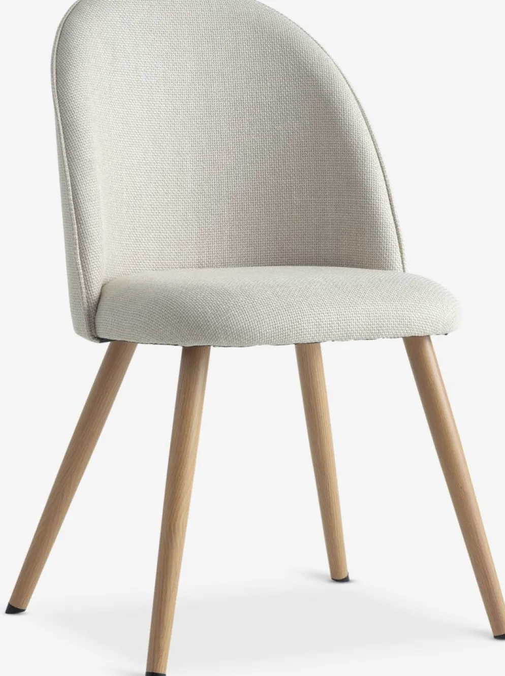 THORUPChaise THORUP tissu beige/coloris chêne naturel