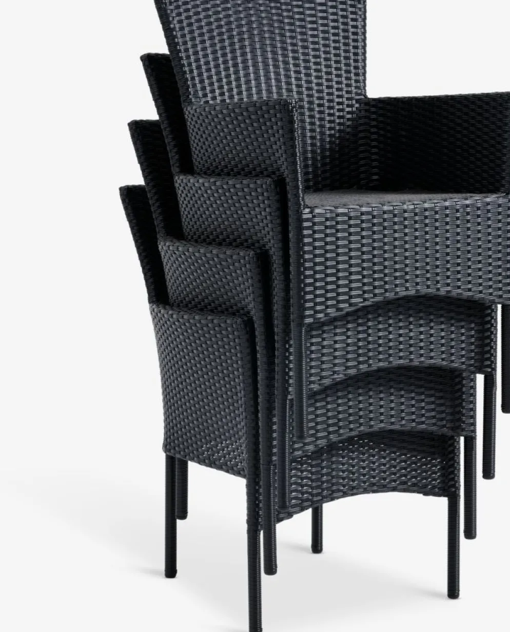 THY + AIDTTHY L60 table + 2 AIDT chaises noir
