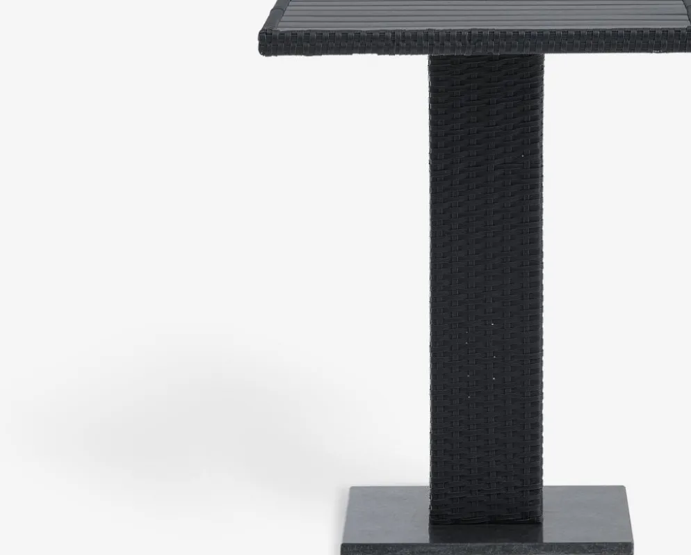 THY + AIDTTHY L60 table + 2 AIDT chaises noir