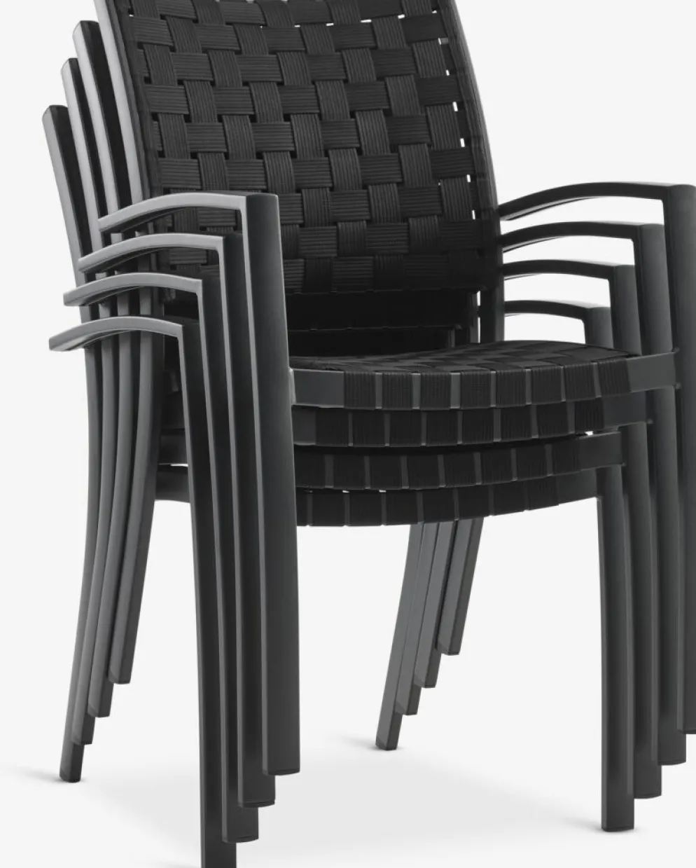 THY + GLOMFJORDTHY L60 table + 2 GLOMFJORD chaises noir