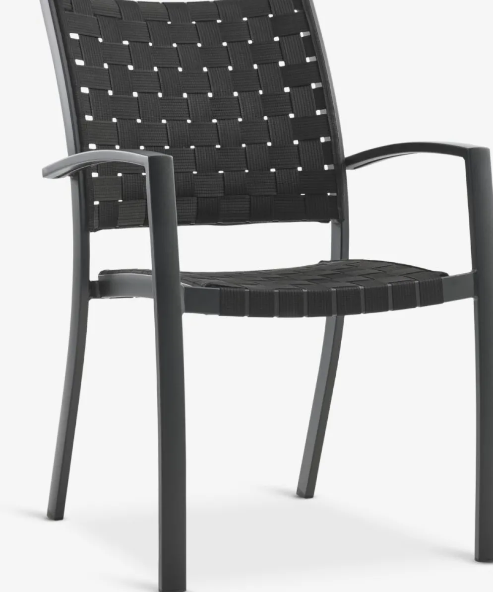 THY + GLOMFJORDTHY L60 table + 2 GLOMFJORD chaises noir