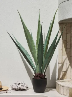 TOPPMEISPlante artificielle TOPPMEIS H105cm agave verte