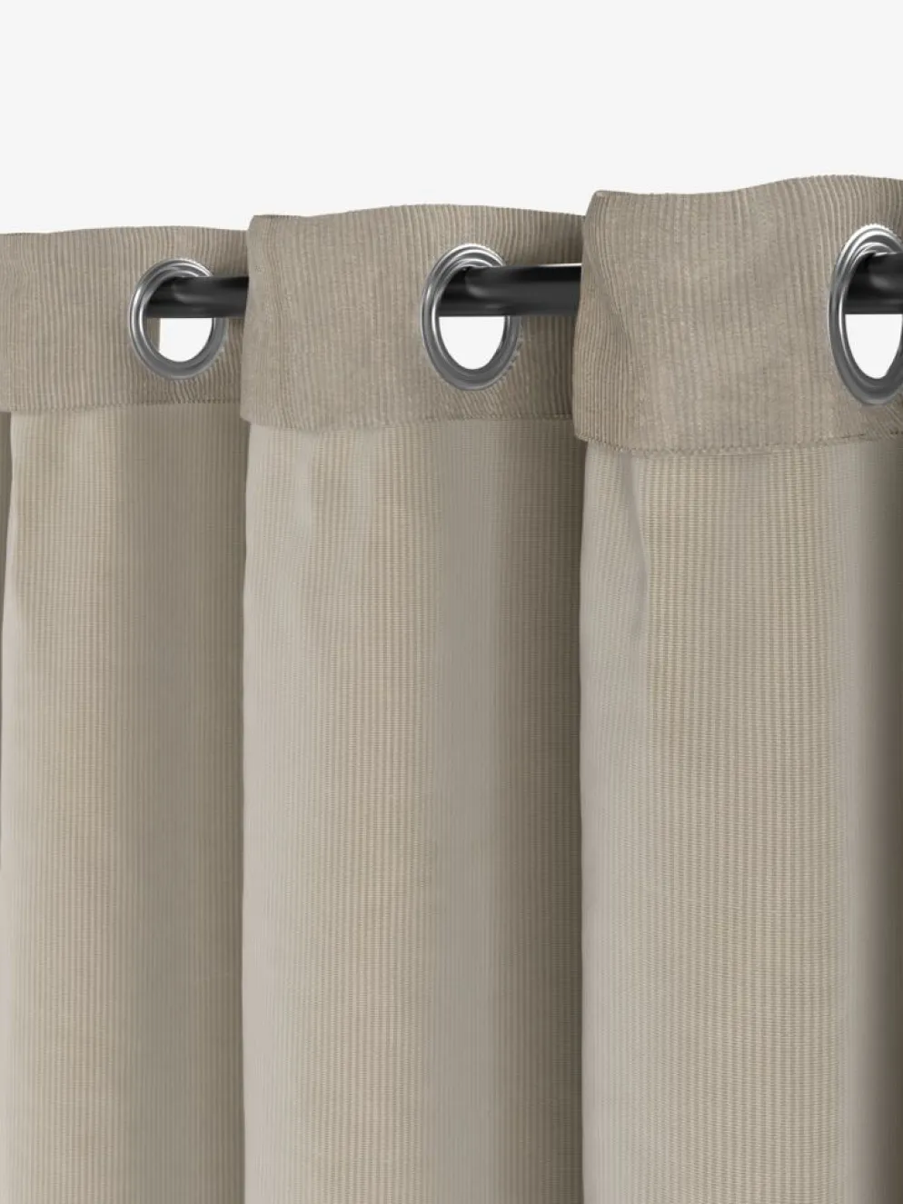 TOTAKRideau TOTAK 1x140x300 velours côtelé sable foncé